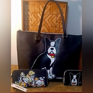 Marc Tatro Boston Terrier Tote $ 30